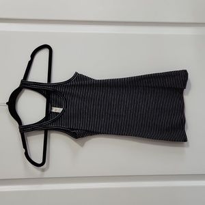 NWOT Black and White Striped Fitted Tank, Small